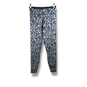 Johnny Was Calme NWT Endurance High Waist Legging 7/8 in Blue Tones Print Size S